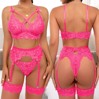 Porn Plus Size Sexy Lingerie Bra And Panty Garters See | SAMAG