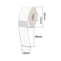 3/6 rolls of white portable label paper, self-adhesive thermal printer stickers, multi-purpose label stickers