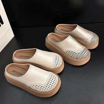 New Summer Women Ladies Stylish Perforated Woven Chunky | SAMAG