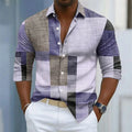 Men's short sleeved shirt, casual multi-color block | SAMAG