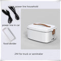 1.8L Car Microwave Oven 12V/24V Multi-Functional Rice Cooker Large Capacity Water-Free Heating Lunch Box