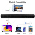 BS-10 TWS Bluetooth 5.0 HIFI Desktop Soundbar Audio System Built-in 4 Speaker Support RCA AUX TF-Card 3D Stereo Surround Sound