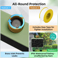 WiFi Water Timer 2 Zone Solar Power Smart Tuya Garden Automatic Irrigation Watering System Flow Meter Drip Sprinkler Controller