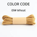 Classic Round Shoelaces Durable Polyester Solid Sneaker Boot Laces Anti-loose Replacement Sports Shoes Laces 1 Pair
