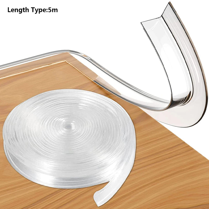 Table Corner Protectors Clear Table Corner Guards Baby Proofing Corner Protector Soft Silicone Furniture Edge Bumper Strip