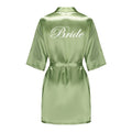 Satin Silk Robes Plus Size Wedding Bathrobe Bride | SAMAG