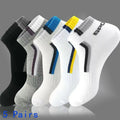 5pairs Men's Fashion Sports Socks, Striped Cotton Sweat | SAMAG