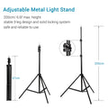 Andoer Professional Studio Photography Softbox LED Light Kit with 50*70cm Softboxes/ 45W 3200K-6400K LED Lights/ 2M Light Stands
