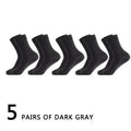 5Pairs/Lot Men's Socks Bamboo Fiber Business Breathable | SAMAG