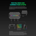 G6L Enduring Practical Parts Components Gaming Keyboard Mouse Converter Portable Wired Mobile Controller Adapter