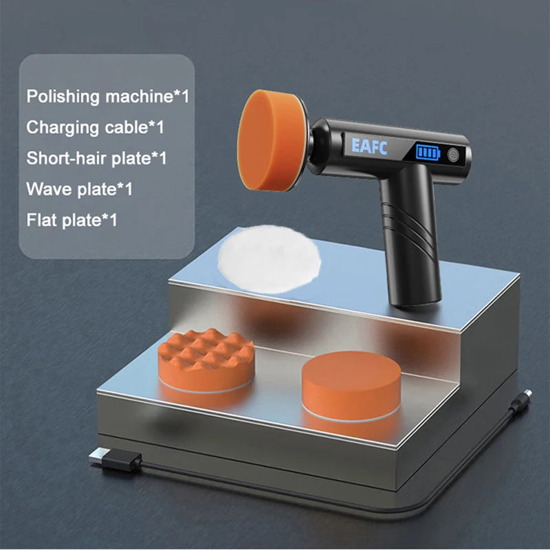 Car Waxing Polishing Sanding Machine Wireless Car Paint Scratch Repair Windscreen Glass Oil Film Remove Machine leather care
