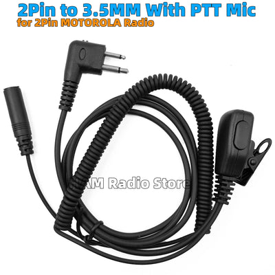 Motorola Radio 2-Pin Earphone Headset With 3.5mm Jack | SAMAG