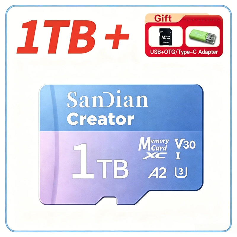 2026 New Class 10 High Speed Micro TF SD Memory Card Multi Capacities Storage For Camera Drone Dash Cam Smartphone