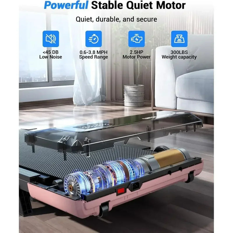 Compact Desk Treadmill for Home Office, 6% Incline | SAMAG