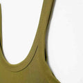 Women's Skinny Ribbed Bodysuits O Neck Straps Snap-Button Sexy Fashion Female Playsuits Comfortable Stretchy Clothing