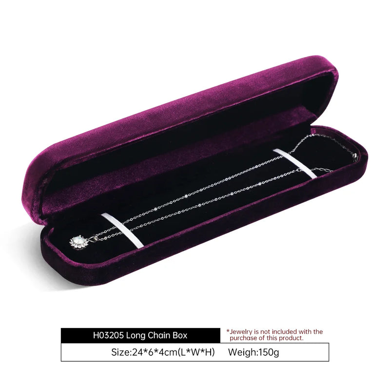 Yinbeini Wedding Ring Box Velvet Jewelry Box Collection Bracelet Necklace Pendant Storage Case Jewelry Display Organizer H030