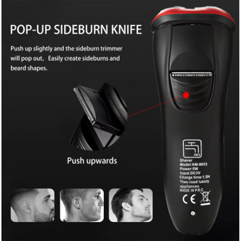 Electric Shaver for men's electric shaver Smart razor for Beard timmer IPX7 waterproof Wet And Dry shaving machine Men Shaver