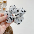 Fairy high-quality organza mesh yarn pleated flower large intestine hair ring tied hair head rope fashion hair accessories