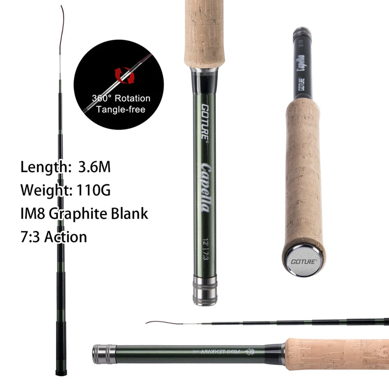Goture Tenkara Fly Fishing Rod Combo 3.6m Ultralight - View 3 | SAMAG