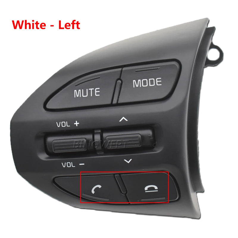 BINGWFPT Steering Wheel Buttons Switch Phone Volume Steering RH Remote Cruise Control Switches For Kia RIO K2 Picanto 2017 2018