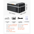 SucceBuy 15L - 55L Car Refrigerator Mini Fridge Freezer Portable Compressor Cooler DC 110-240V Ice Box for Camping RV Travel