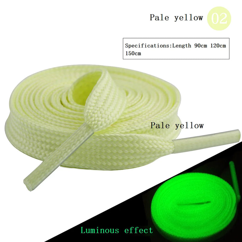 Luminous Shoelaces Men Women Sports Shoes Laces Runner Shoelace Glow In The Dark Night Classic Shoestrings Reflective Shoe Laces