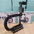 Universal Photography Video Handheld Vlog Stand Stabilizer Kit LED Light Microphone Remote Shutter Phone Camera Video Recording
