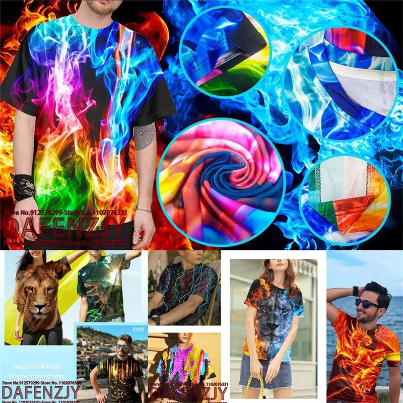 Custom Your Exclusive 3D All Over Print T Shirt For Men Fashion Hip Hop Short Sleeve Tops Men Women Kids DIY Wholesale T-shirts