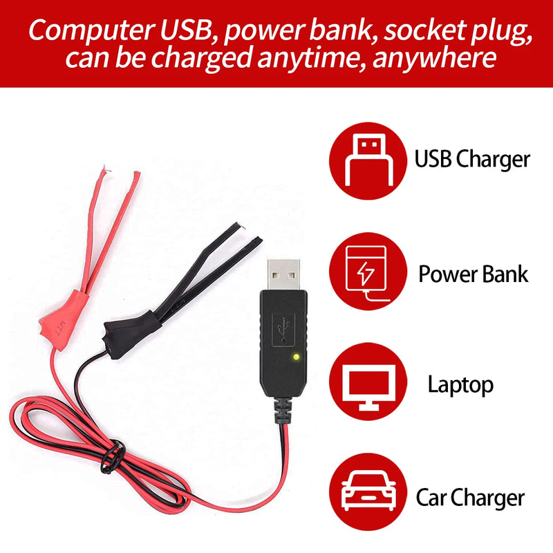 Baofeng Walkie Talkie Universal USB Charger Kabel untuk BaoFeng UV-5R UV-82 BF-888S TYT Retevis RadioDuaArahdenganLampuIndikator