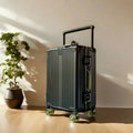 BunnyFly Wide Handlebar Travel Trolley Suitcase with Colorful Silent Wheels TSA Lock Rolling Luggage Large Capacity PC Material