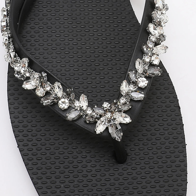 Trendin Mode Women's Beach Flip Flops Non-Slip Sole, Lightweight & Comfortable Slippers Summer Sandals