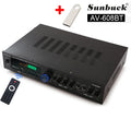 HiFi Digital Bluetooth Amplifiers Dynamic Screen Stereo Sound AMP For Home Car Meeting Karaoke Cinema 608 628 999 BT Max 4000W