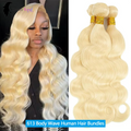 613 Human Hair Bundles 12A Body Wave Bundles Honey Blonde Bundles 100% Human Hair Extensions Remy Brazilian Raw Hair Bundles