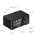 50W + 50W 100W Bluetooth 5.0 Amplifier Digital Audio Power Amp Class D USB AUX TF Home Theater Hifi Stereo