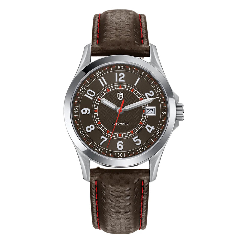 BERNY Watches for Men PT5000 ST2130 Mechanical Automatic Luxury Men's Watch Calendar Super Luminous Sapphire 10ATM Easy Read