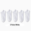 5/10 /20/30 Pairs Unisex Casual Plain Color Boat Socks | SAMAG