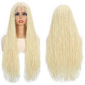 Full Lace Wigs for Black Women Long Curly Braid Wig Synthetic Hair Color 27# 613# Synthetic Wig Women Daily Use with Baby Hair