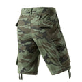 Men's Camo Cargo Shorts Outdoor Multi-Pocket Cotton | SAMAG