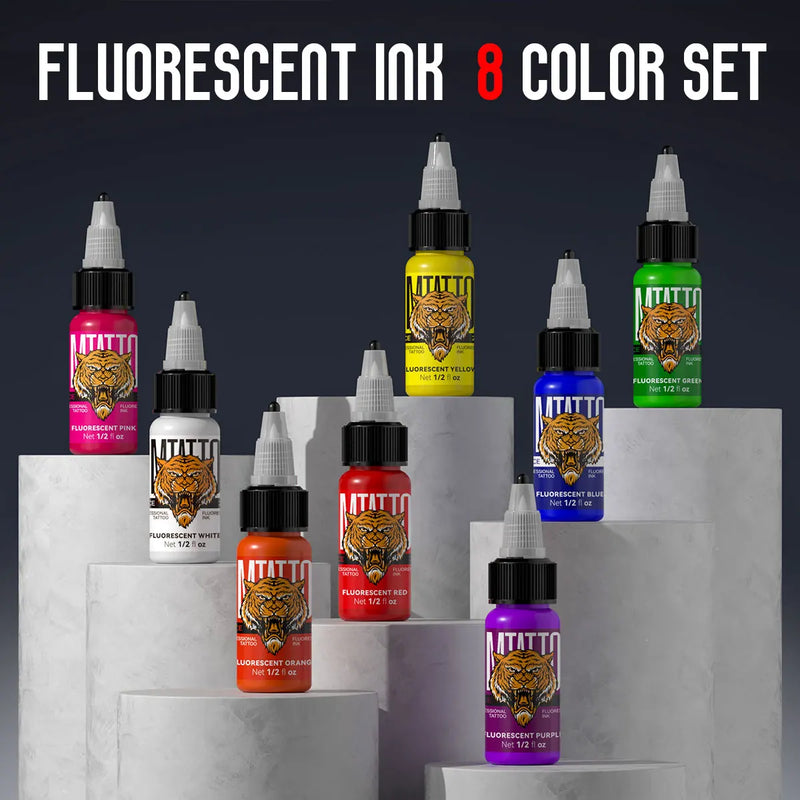 1PC 15ml DM Fluorescent Tattoo Ink Set Professional Beauty Paints Makeup Tattoo Supplies Semi-permanent Tattoo Supplies
