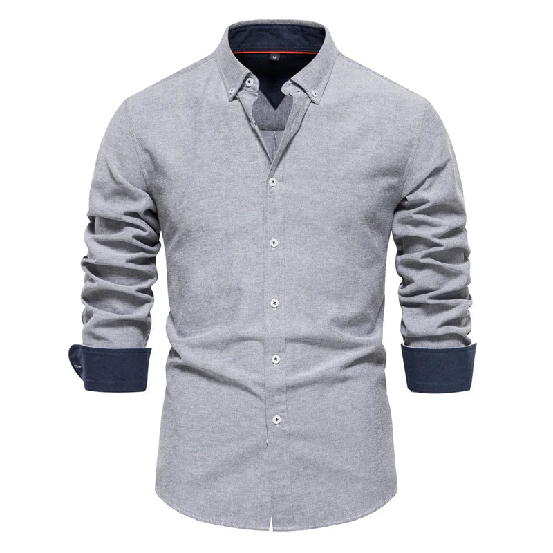 Casual Versatile Design European Size Long-Sleeved Shirt | SAMAG