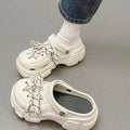 All-weather anti-slip thick-soled eva upper home and beach slippers with holes