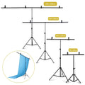 SH Photography1.5*2/2*2M T-Shape Backdrop Background Stand Frame Support System Kit For Photo Studio Video Chroma Key With Party