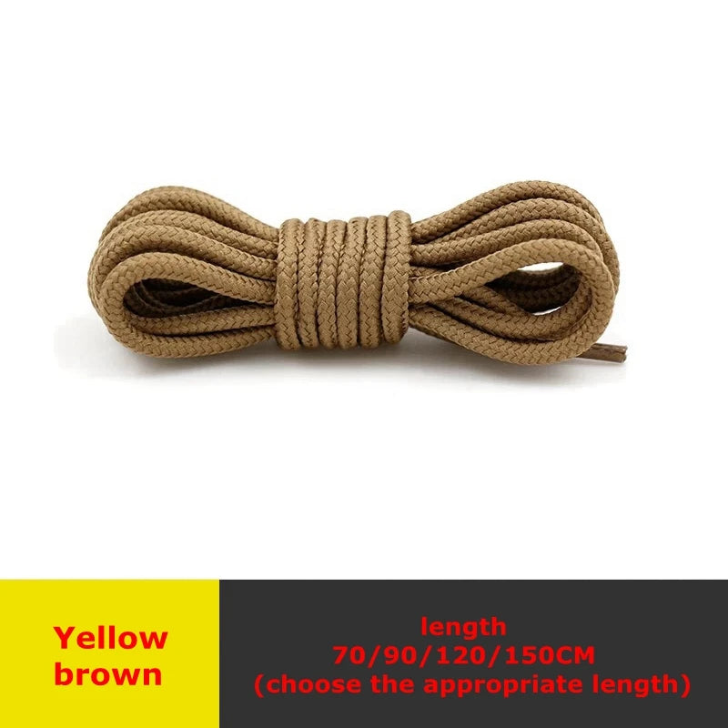 1 Pair Classic Solid Round Shoelaces Durable Polyester Shoe Laces Boot Laces Sneaker Shoestrings 21 Colors 70cm 90cm 120cm 150cm