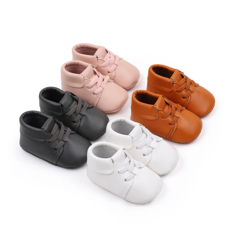 Baby Shoes Soft PU Anti-slip Sole Newborn Toddler 0-9-18 Months Prewalking Sneaker Spring and Autumn Style 2024 Fashion  BXC3156