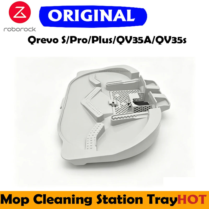 Original Roborock Qrevo C Mop Cleaning Station Tray Accessory for Qrevo S/Pro/Plus/QV35A/QV35s Vacuum Cleaner Mop Spare Parts