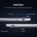 New 14.1" Laptop Computer Intel Core i7 9850H/Atom A3950 Windows 11 Notebook PC 12GB RAM 512GB 1TB M.2 SSD Office Study Computer