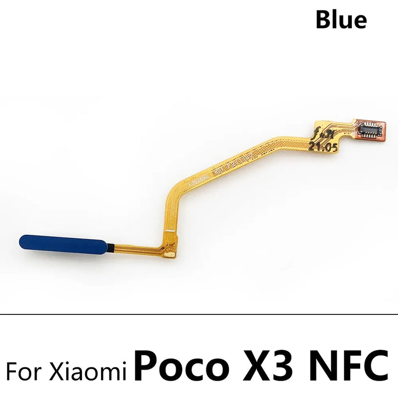 Fingerprint Scanner For Xiaomi Poco X3 Pro M3 F3 / M4 Pro 4G Home Button Fingerprint Menu Return Key Sensor Flex Cable