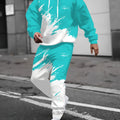 The new men's set for Spring and Autumn features street fashion casual comfort and soft 3D gradient pattern - View 8 | SAMAG
