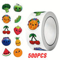 100-500pcs Fruit Stickers Cute Gift Box Thank you Stickers Packaging Decoration Adhesive Lables Stationery Sticker