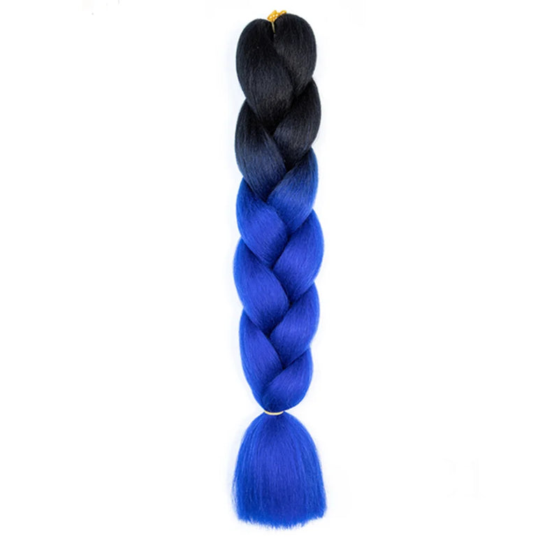 24 Inches DIY Jumbo Braiding Hair Synthetic Hair Extensions Afro Ombre Crochet Braid Hair Wholesale For Women